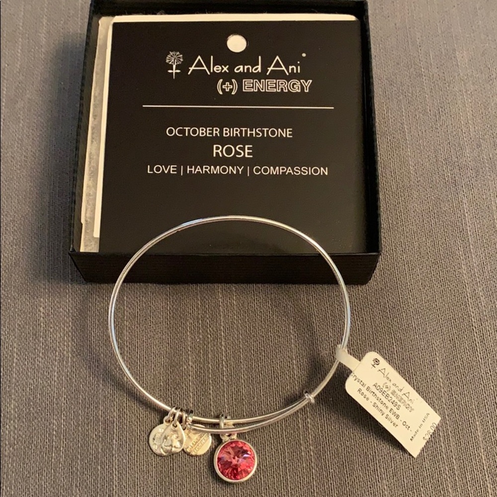 NWT Alex and Ani October birthstone bangle